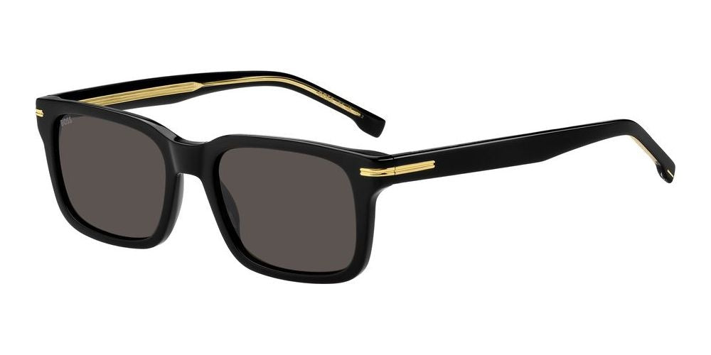 Timeless Edge Square Sunglasses with Gold Accents