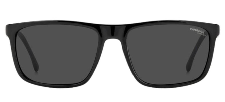 Sleek Rectangular Black Frame Sunglasses