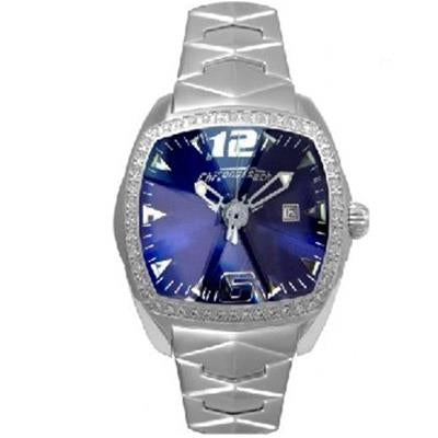 Timeless Blue Elegance with Crystal Accents