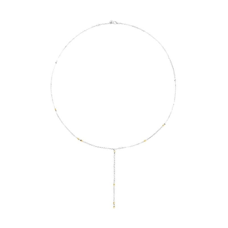 Dodo Minimalist Silver and Gold Necklace