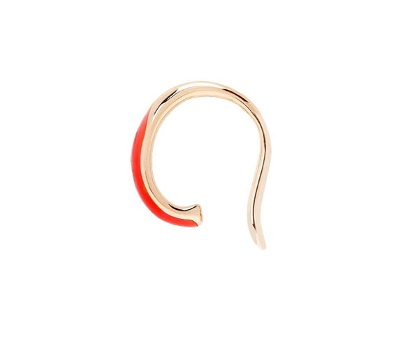 Dodo Red Enamel Gold Cuff Bracelet