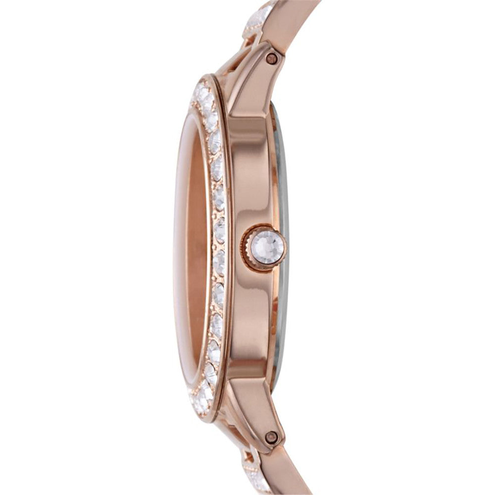Rose Gold Crystal-Embellished Elegance