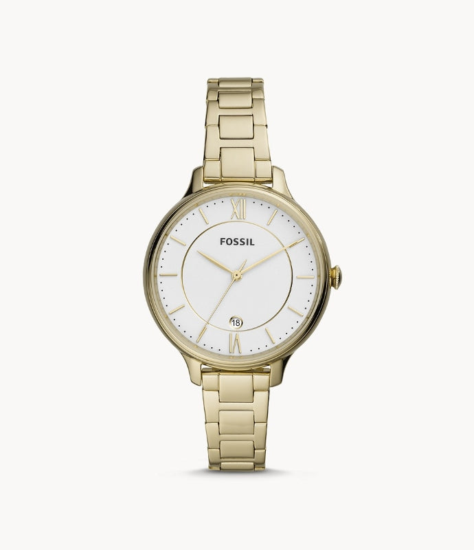 Timeless Grace Gold-Tone Roman Dial Watch