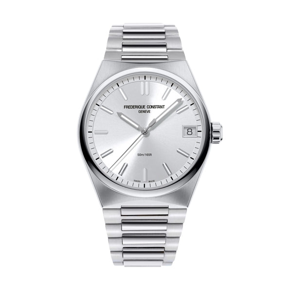 Frederique Constant Silver Stainless Steel Watch