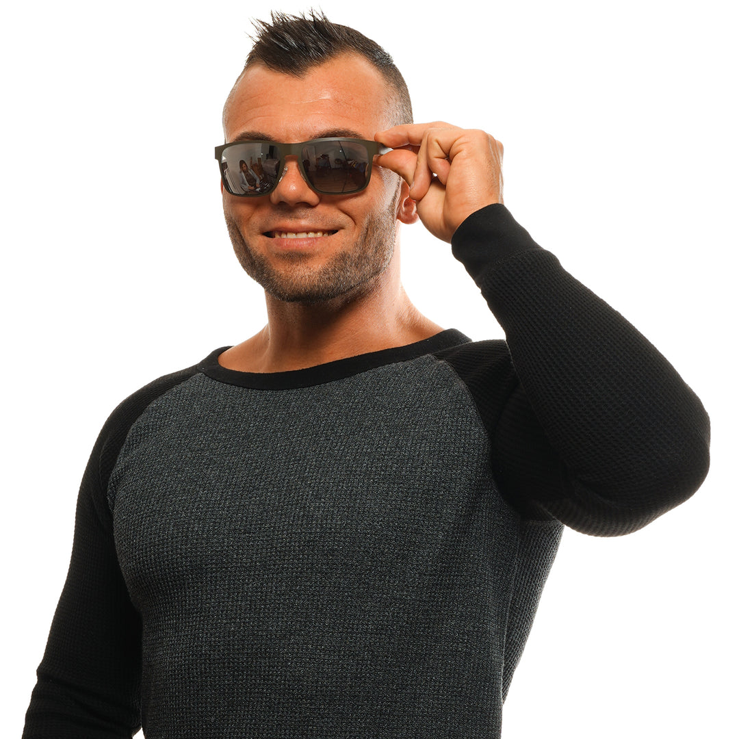 Black thin metal rectangular eyeglasses on neutral background, adjustable nose pads, modern design