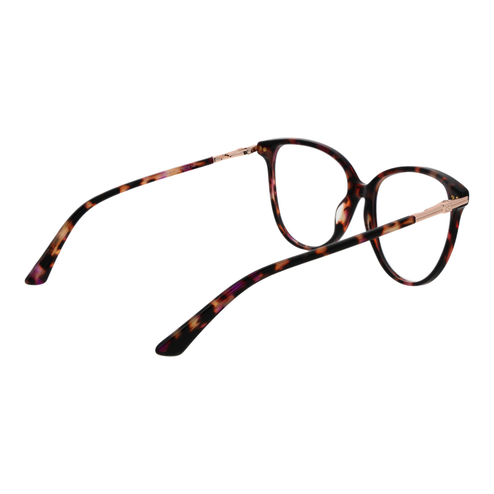 Tortoise cat-eye eyeglasses for Women in brown, black and purple tones with metal G-hinges