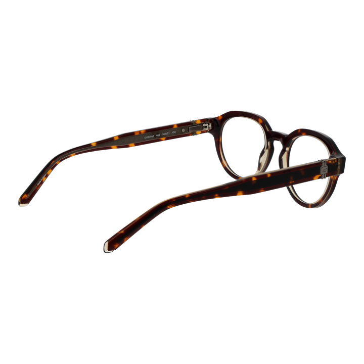 Unisex tortoiseshell round eyeglasses in plastic with metal &