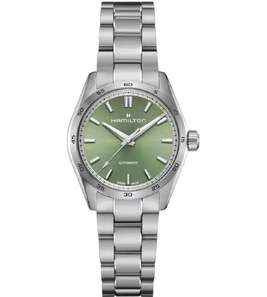 Timeless Precision in Silver and Emerald Green