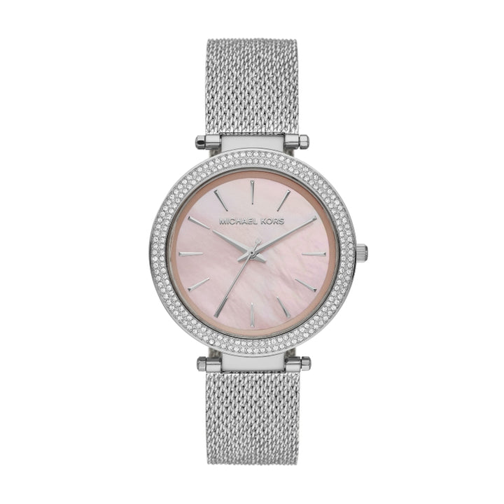 Michael Kors Silver Mesh Crystal Watch