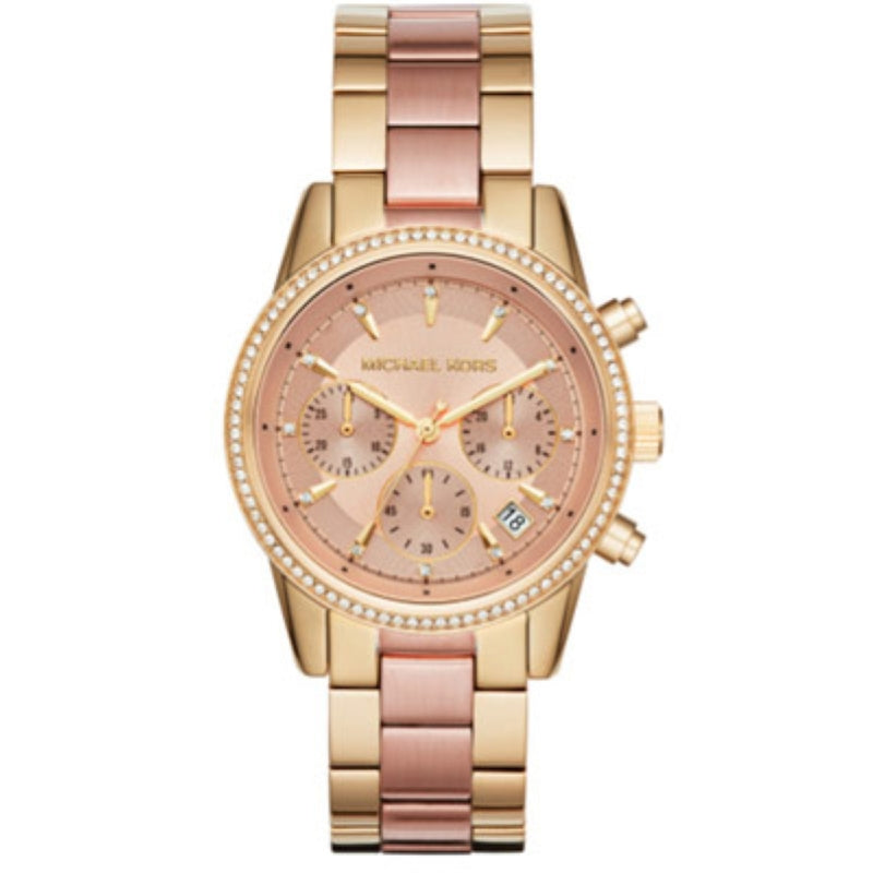 Michael Kors Rose Gold Chronograph Watch