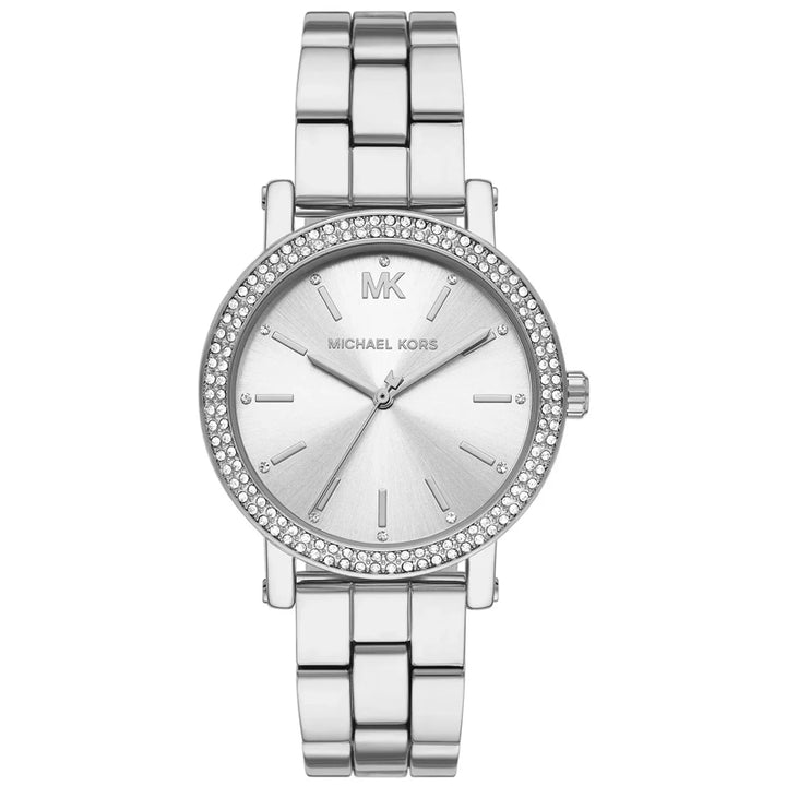Michael Kors Silver Crystal Analog Watch