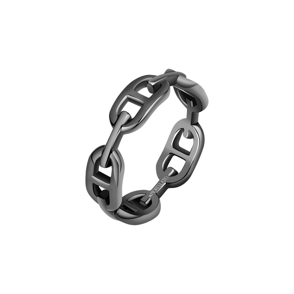 Morellato Chain Ring in Black Metal