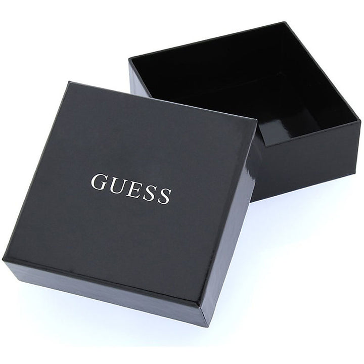 Silver chain necklace with colorful floral beads and heart pendant on pale background