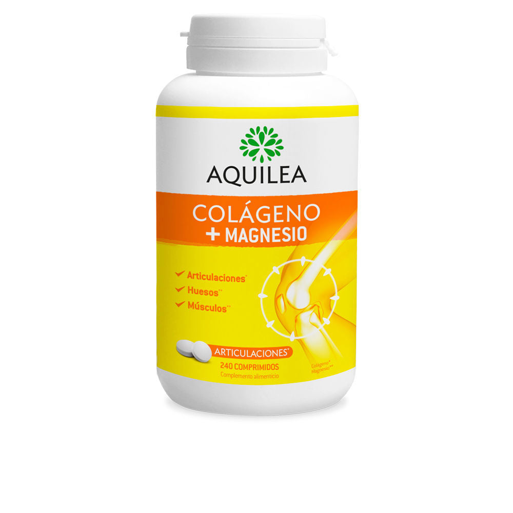 Bottle of Aquilea Collagen and Magnesium joint support supplement, unisex health product
