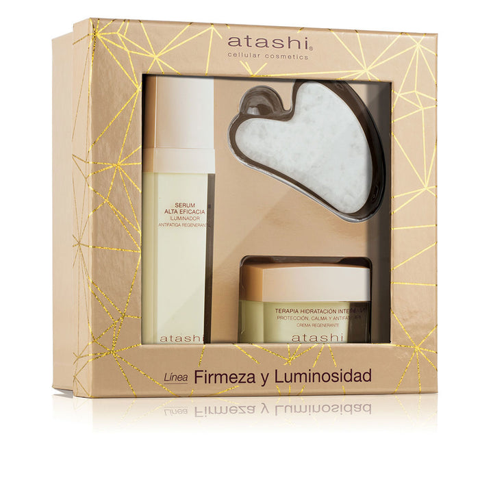 Small pump bottle of lightweight eye serum with translucent gel, clinical packaging