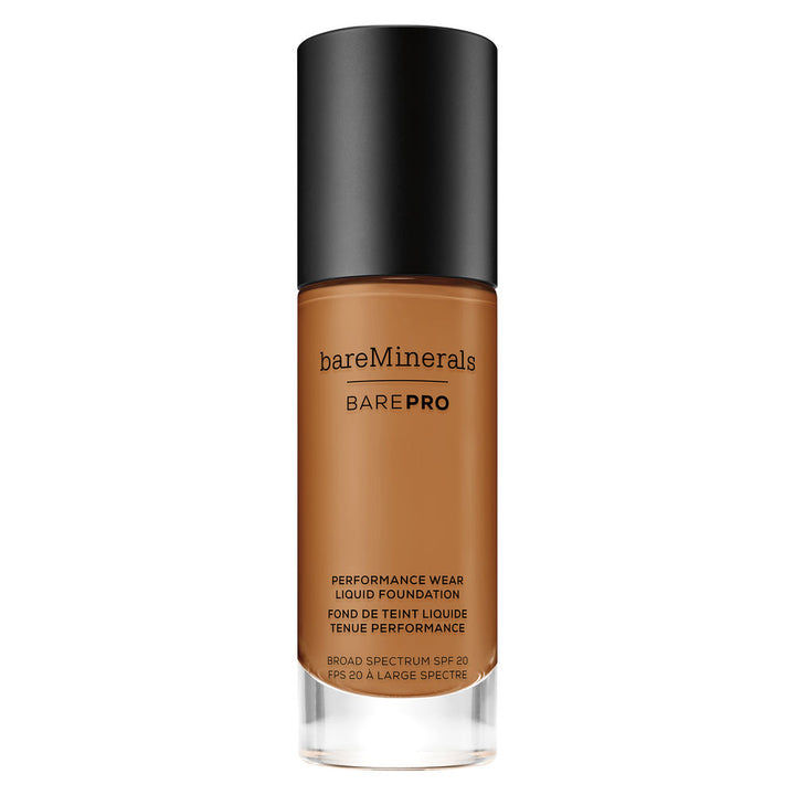 30 ml bottle of liquid matte foundation in Maple shade, pump dispenser