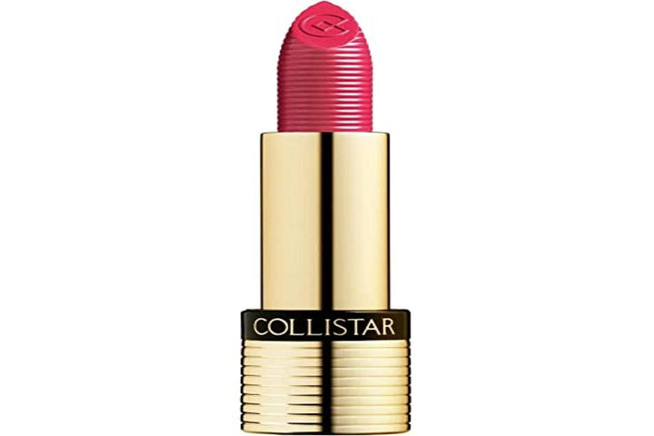 3.5 ml metallic grenade lipstick in creamy bullet, warm red with shimmer