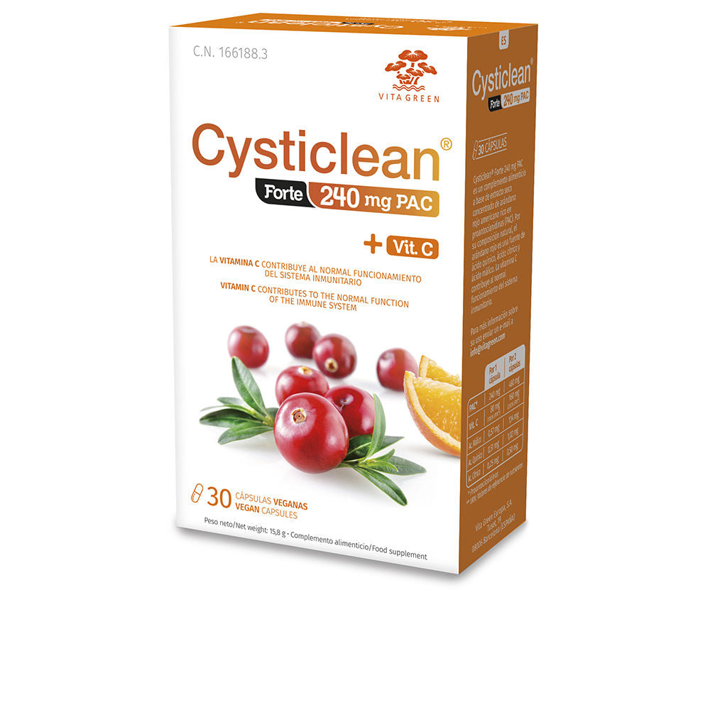 Bottle of 60 cranberry extract capsules for urinary support with vitamin C