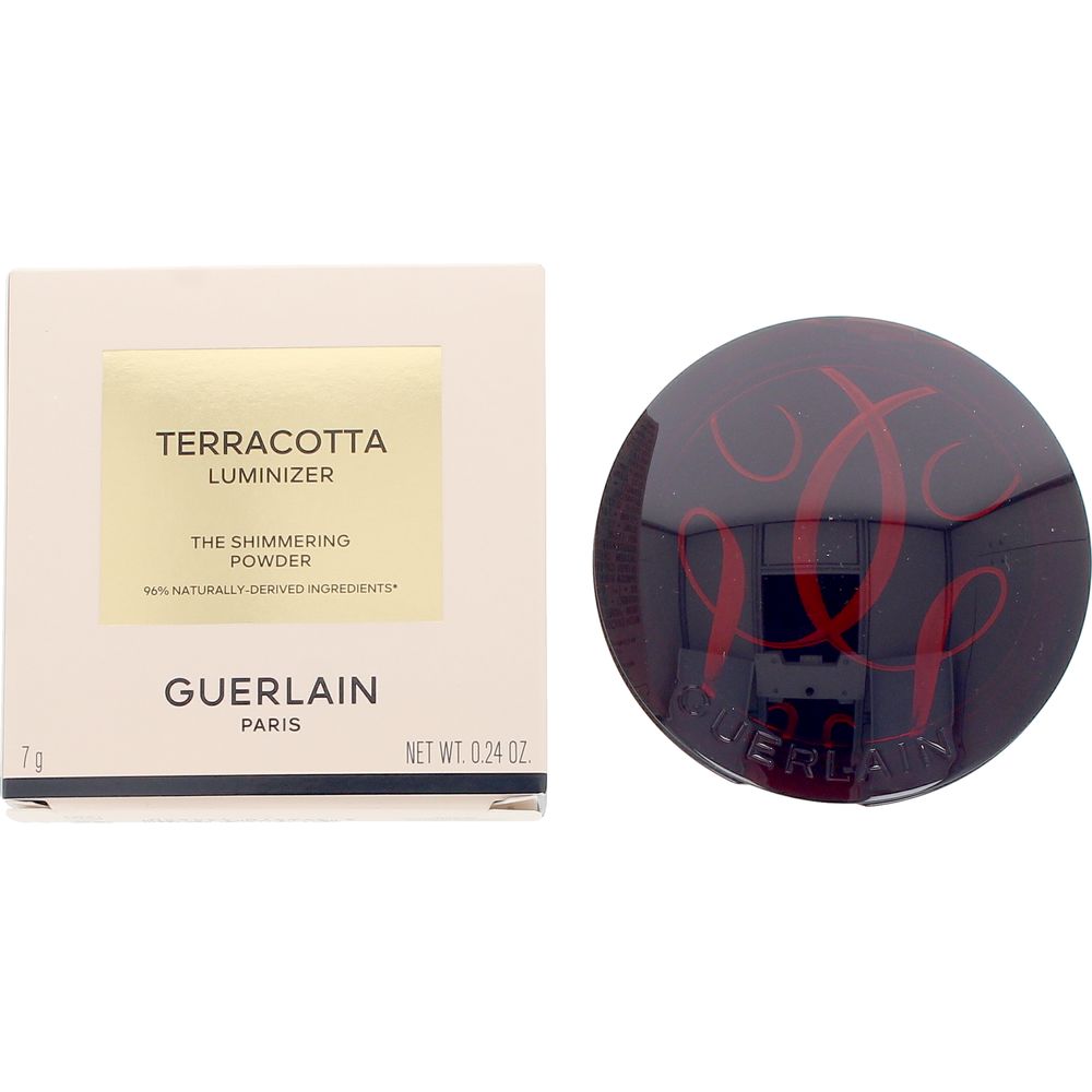 Compact Terracotta Luminizer powder, two-tone ivory-pink and gold, 10 g
