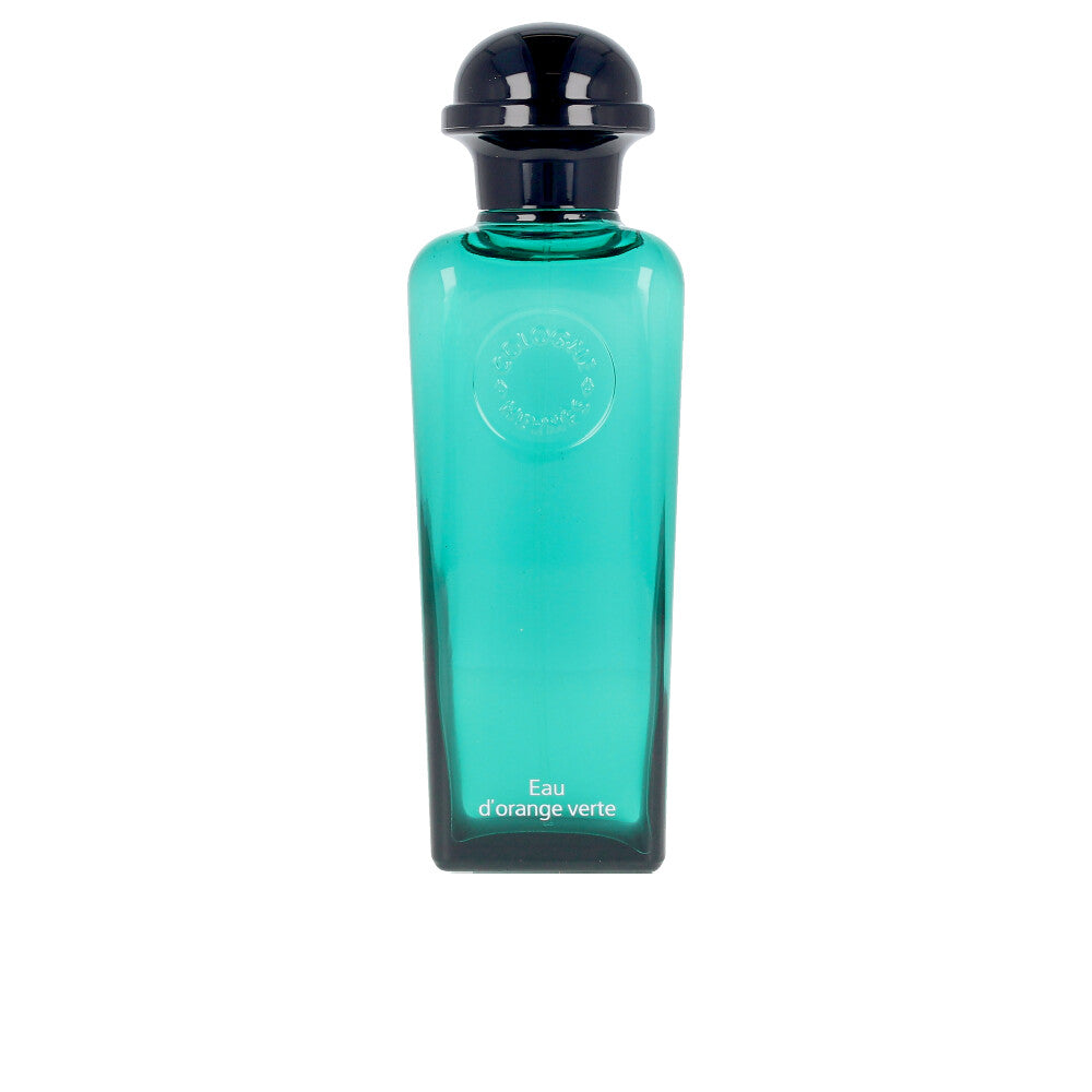 Deep-green lantern bottle of citrus mint cologne, 100 ml, removable atomiser