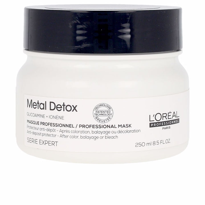 250 ml professional Anti‑Deposit Metal Detox hair mask in tub for Unisex use