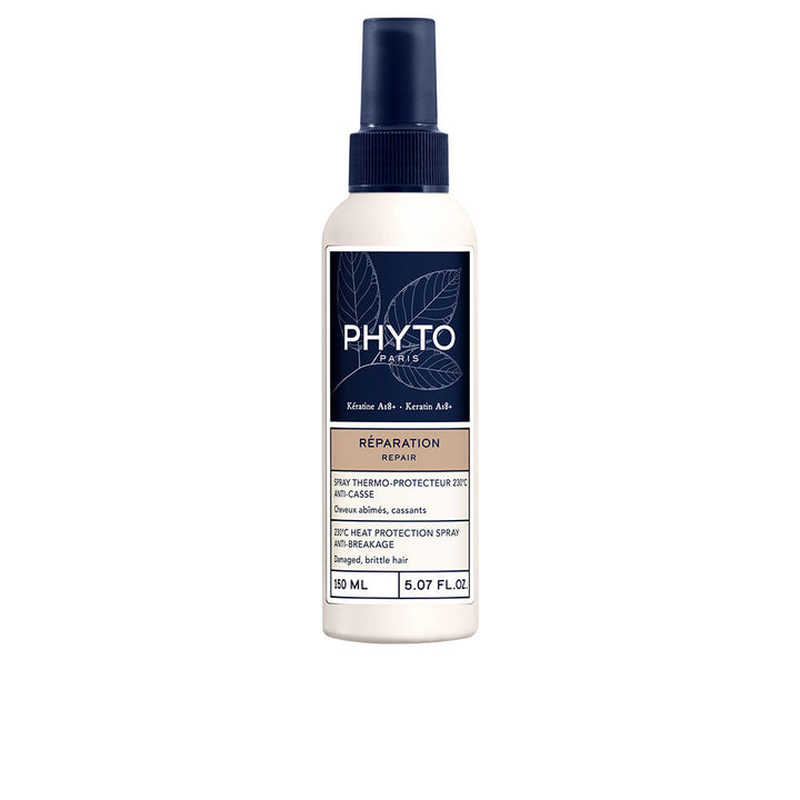 150 ml clear heat protection spray bottle for women, thermal repair label