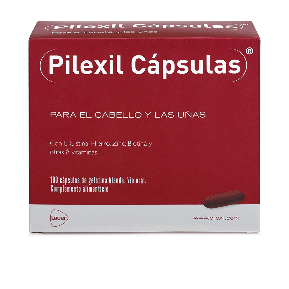 Bottle of 100 hair support capsules with L‑cysteine, iron and vitamins, Unisex