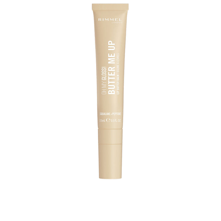 Glossy coral lip butter balm in slim stick, 1 unit, sheer finish