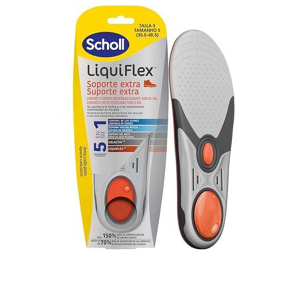 Pair of Liquiflex gel foam insoles, fabric top, size 41–46.5, Unisex